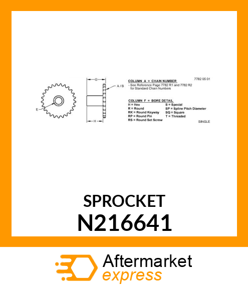 SPROCKET N216641