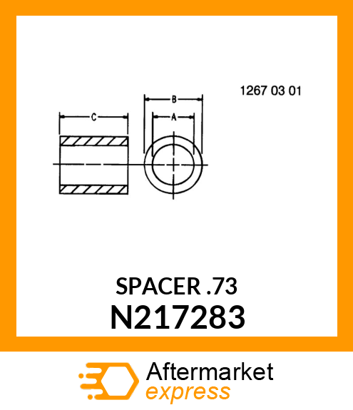 SPACER .73 N217283