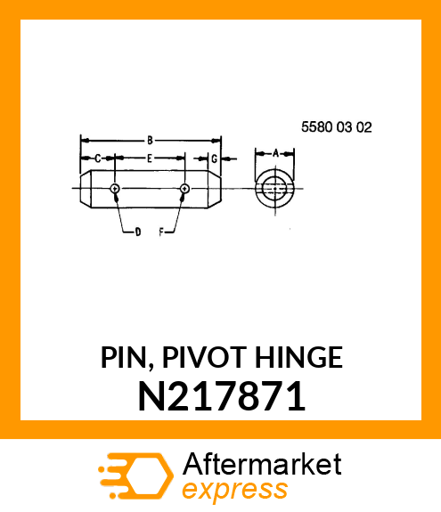 PIN, PIVOT HINGE N217871