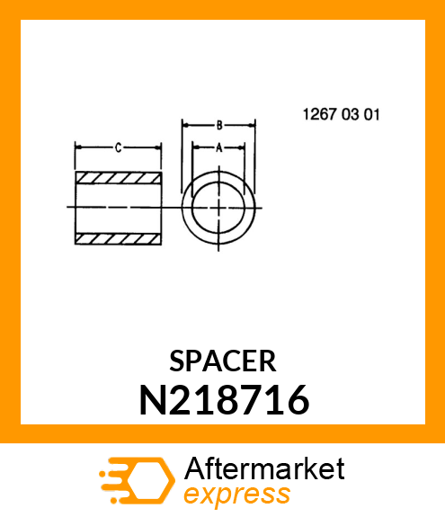 SPACER, HITCH CONNECTOR N218716