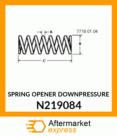 SPRING OPENER DOWNPRESSURE N219084