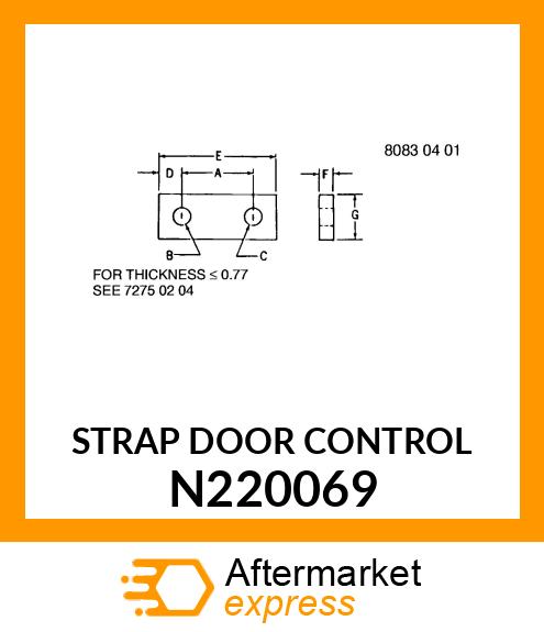 STRAP DOOR CONTROL N220069