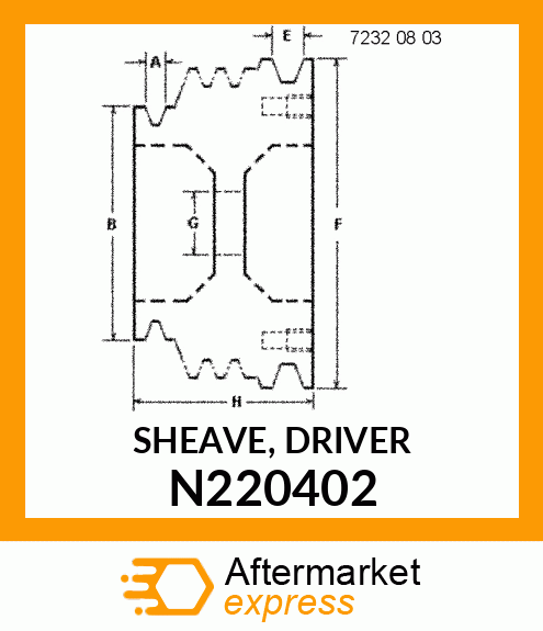 SHEAVE, DRIVER N220402