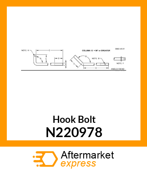 Hook Bolt N220978