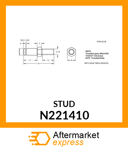 STUD UNIT JACKSHAFT N221410