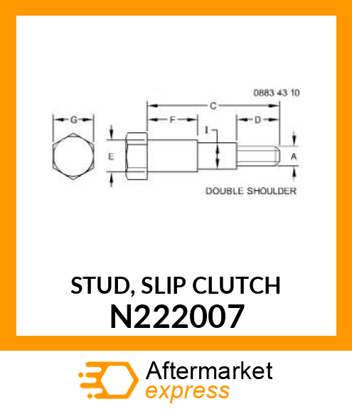 STUD, SLIP CLUTCH N222007