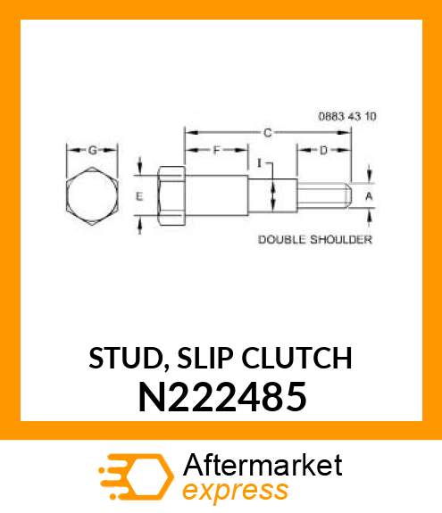 STUD, SLIP CLUTCH N222485