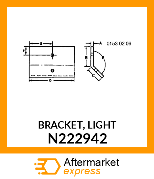 BRACKET, LIGHT N222942