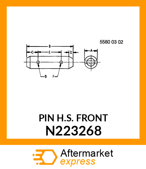 PIN H.S. FRONT N223268