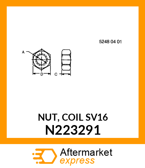 NUT, COIL SV16 N223291