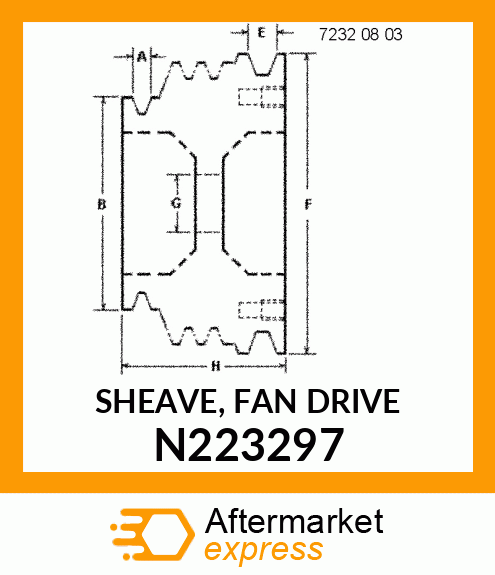 SHEAVE, FAN DRIVE N223297