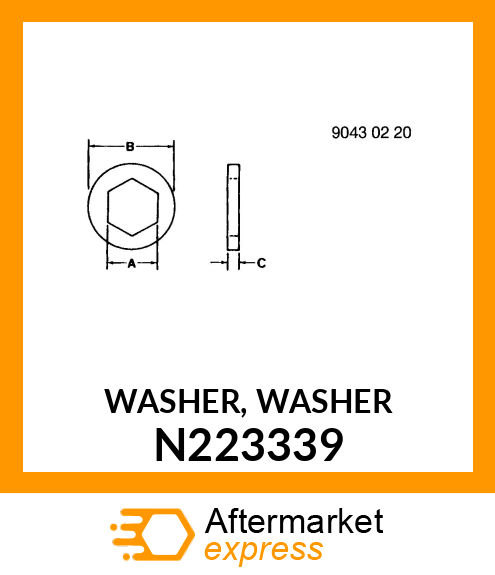 WASHER, WASHER N223339