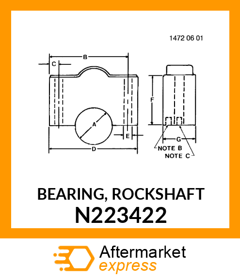 BEARING, ROCKSHAFT N223422