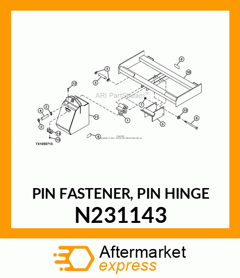 PIN FASTENER, PIN HINGE N231143