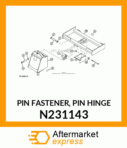 PIN FASTENER, PIN HINGE N231143