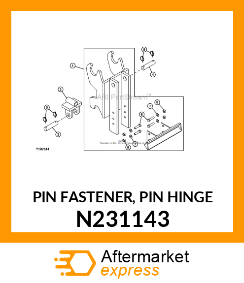 PIN FASTENER, PIN HINGE N231143