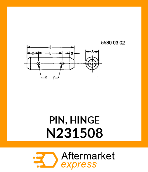 PIN, HINGE N231508
