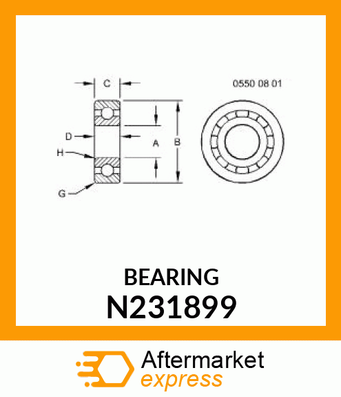 BALL BEARING, N231899