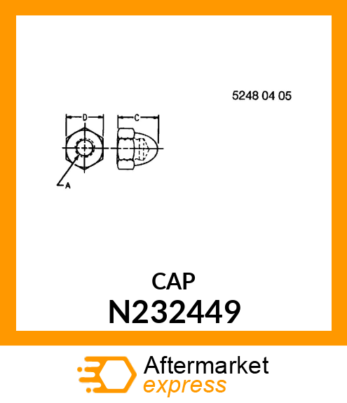 ACORN NUT N232449