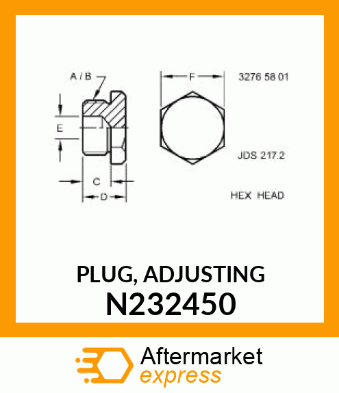 PLUG, ADJUSTING N232450