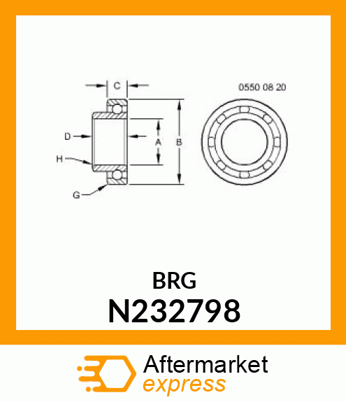 BALL BEARING, N232798