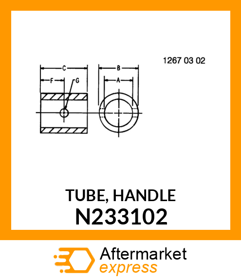 TUBE, HANDLE N233102