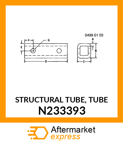 STRUCTURAL TUBE, TUBE N233393