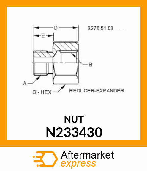 HYDRAULIC RESTRICTOR, RESTRICTOR, H N233430