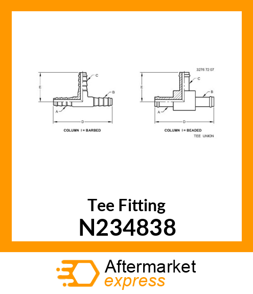 Tee Fitting N234838