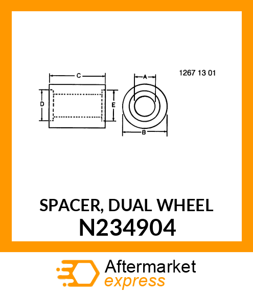 SPACER, DUAL WHEEL N234904