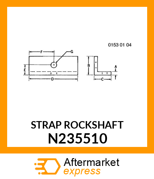 STRAP ROCKSHAFT N235510