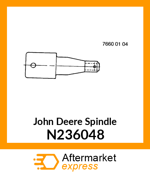 SPINDLE, 6 BOLT FRONT N236048