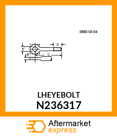 EYEBOLT, LH N236317