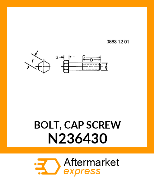 BOLT, CAP SCREW N236430
