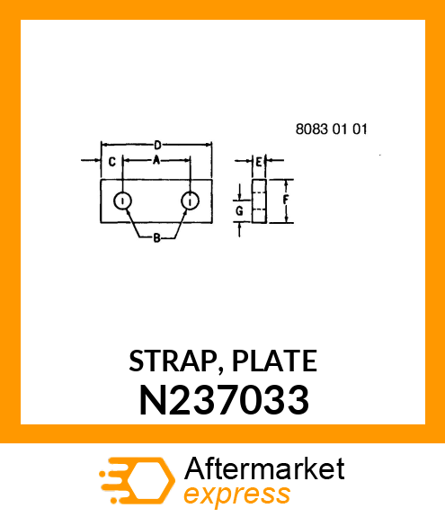 STRAP, PLATE N237033