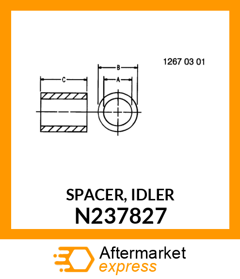 SPACER, IDLER N237827