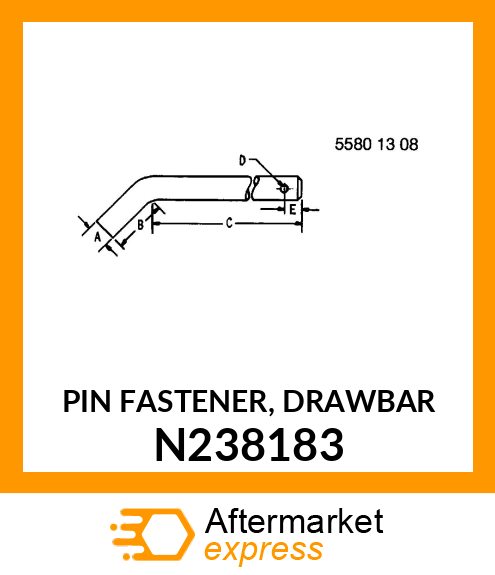 PIN FASTENER, DRAWBAR N238183