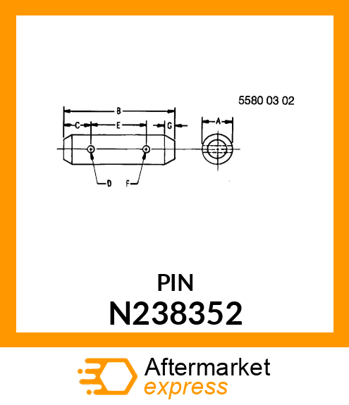PIN FASTENER, PIN N238352