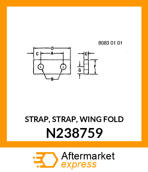 STRAP, STRAP, WING FOLD N238759