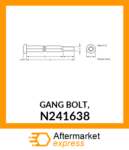 GANG BOLT, N241638