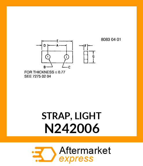 STRAP, LIGHT N242006