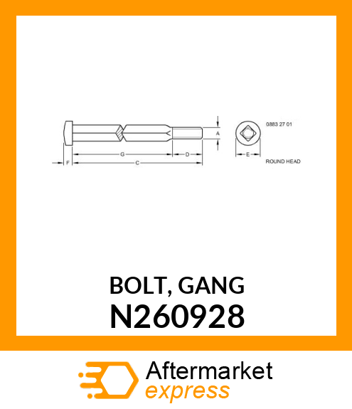 BOLT, GANG N260928