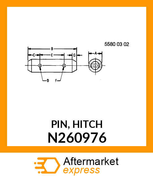 PIN, HITCH N260976