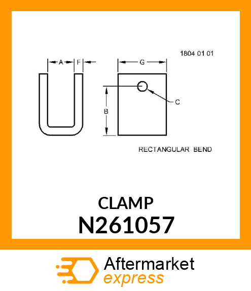 CLEVIS, 6" X 6" N261057