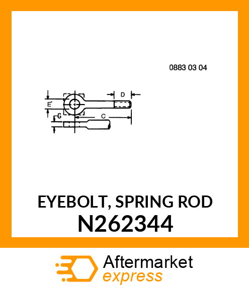 EYEBOLT, SPRING ROD N262344