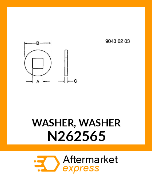 WASHER, WASHER N262565