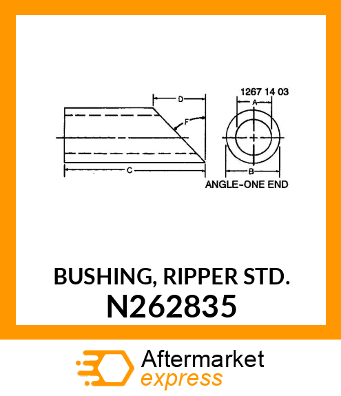 BUSHING, RIPPER STD. N262835