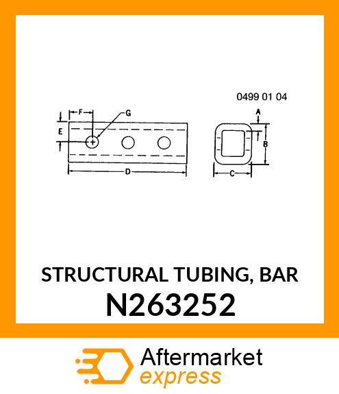 STRUCTURAL TUBING, BAR N263252