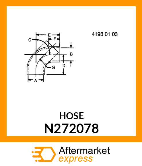 HOSE RADIATOR TOP N272078