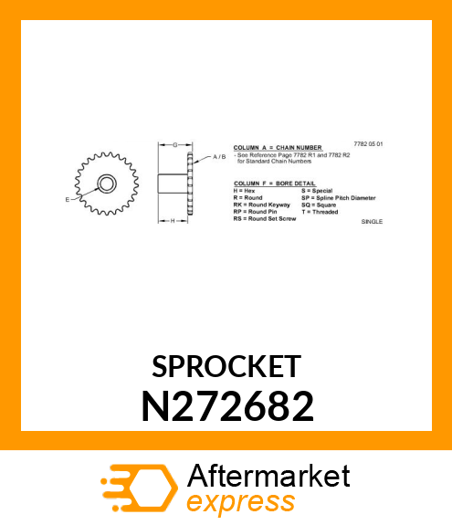 SPROCKET 14T ANSI N272682